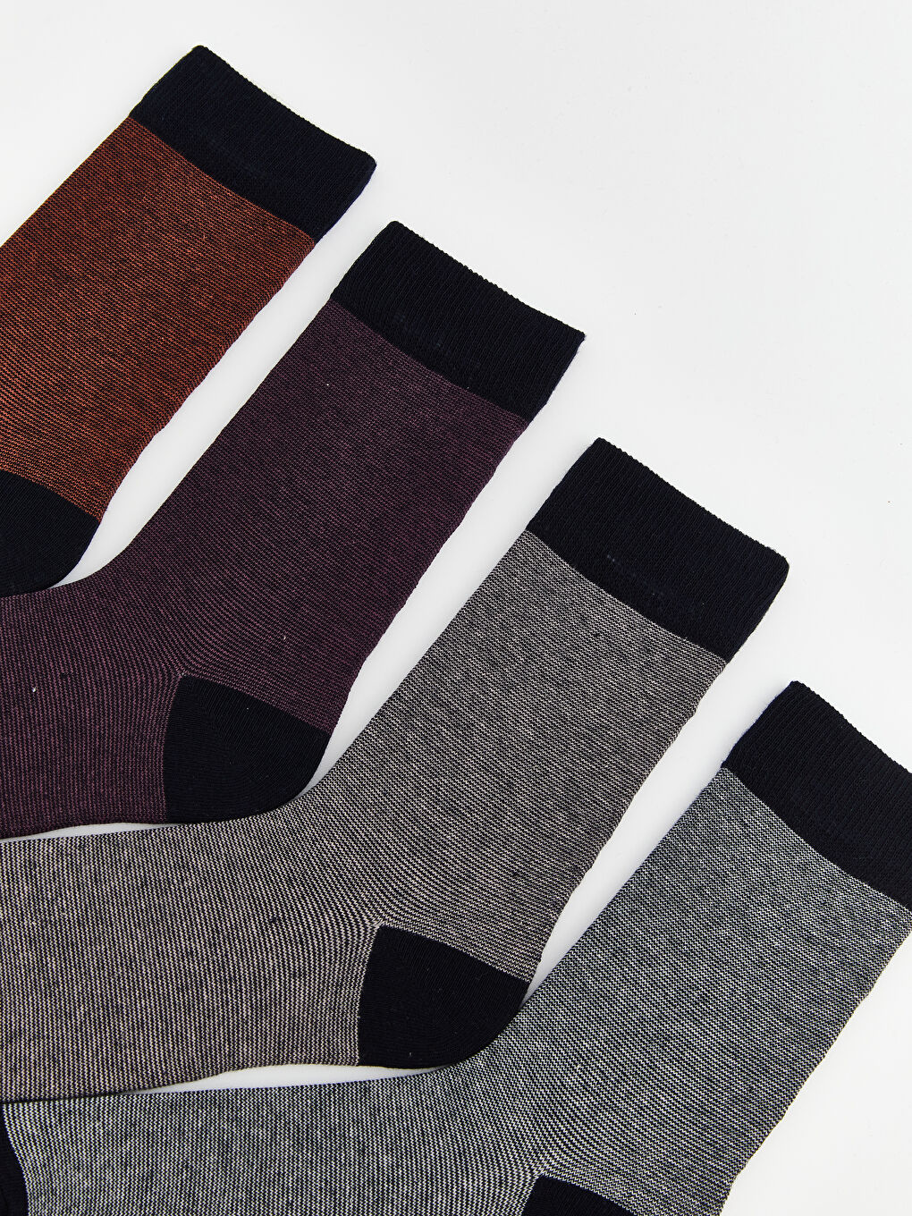 Karışık Çizgili Erkek Soket Çorap 7'li-1