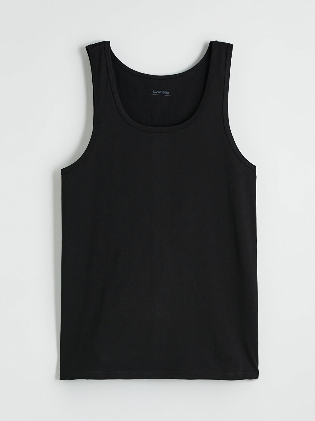 Siyah U Yaka Penye Erkek Atlet 2'li-8