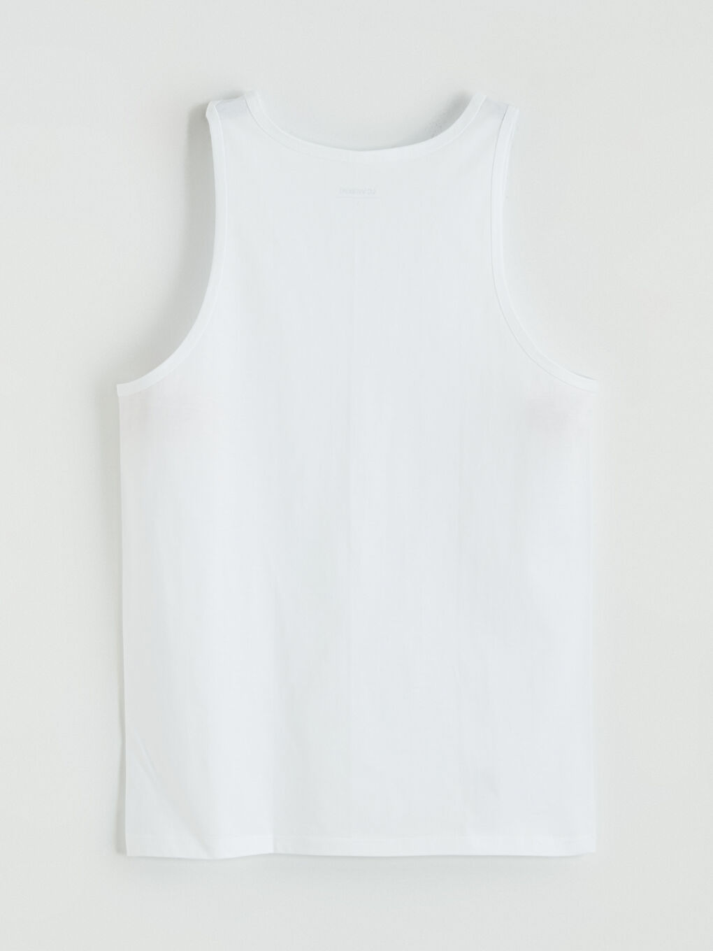 Beyaz U Yaka Penye Erkek Atlet-11