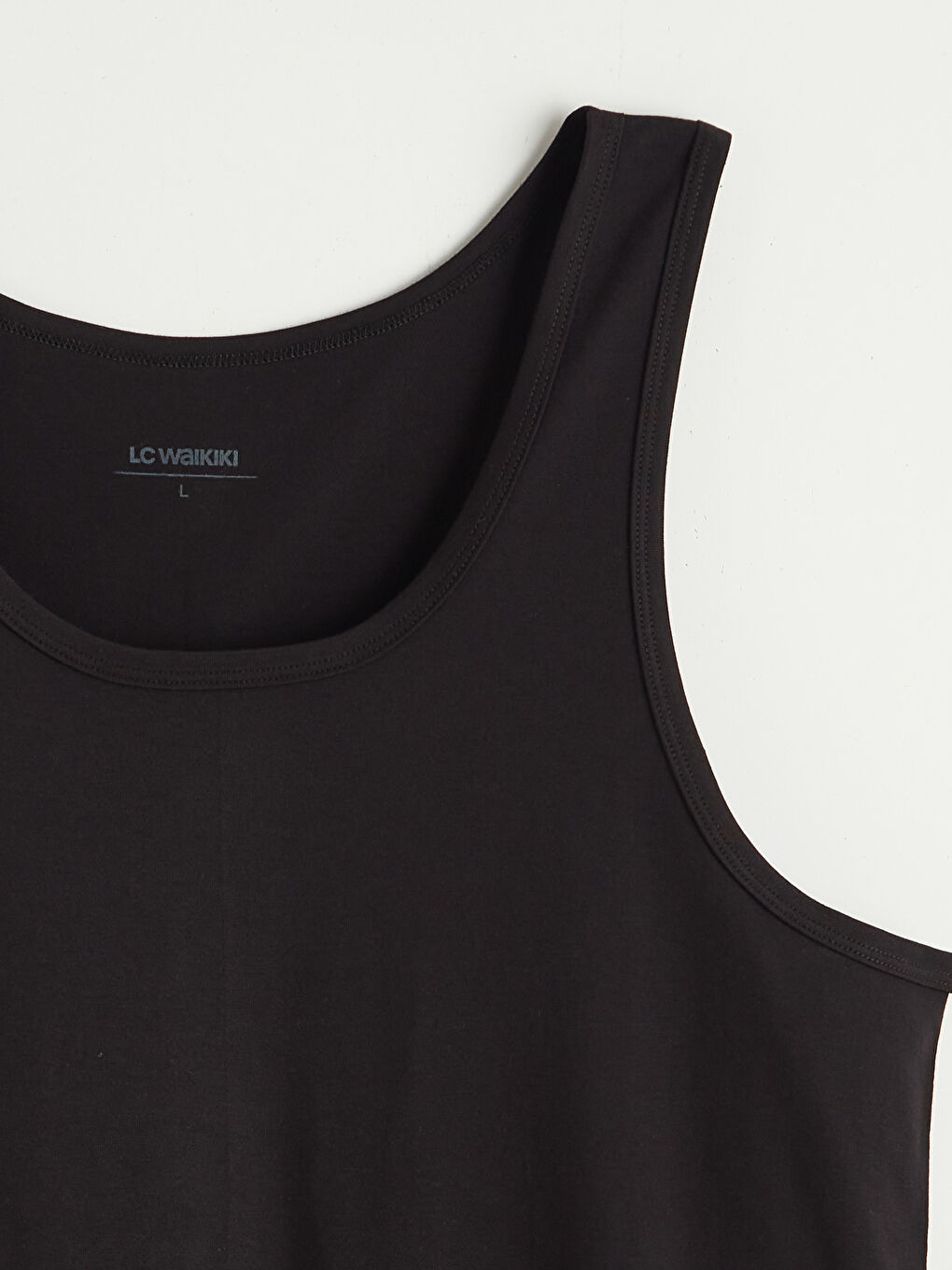 Siyah U Yaka Penye Erkek Atlet-5