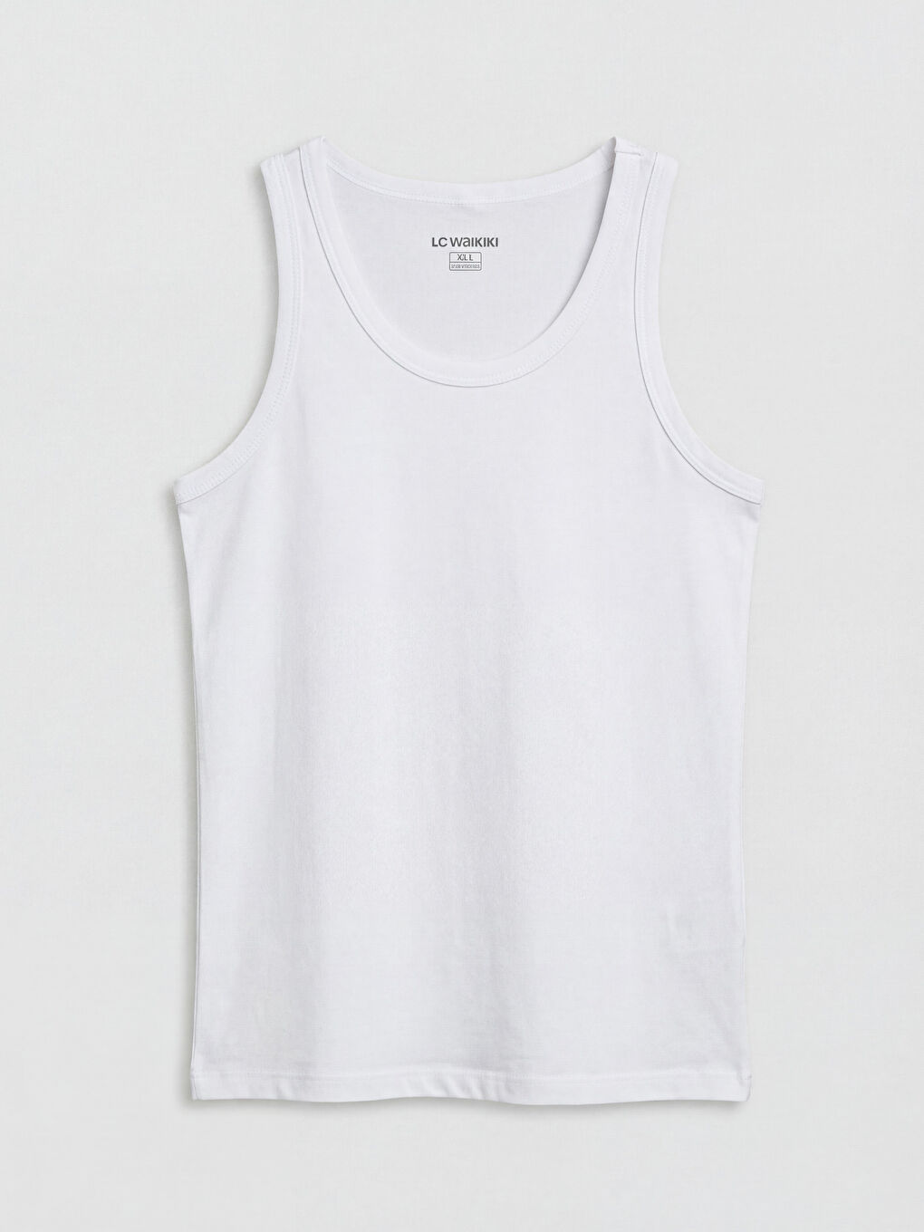 Beyaz Bisiklet Yaka Erkek Çocuk Atlet