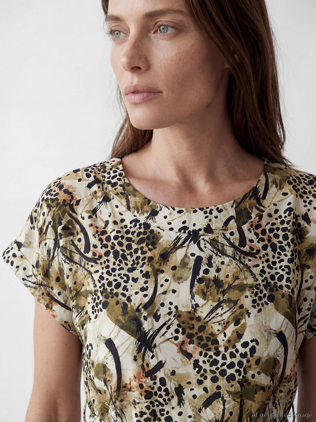 فستان اخضر نساء-2