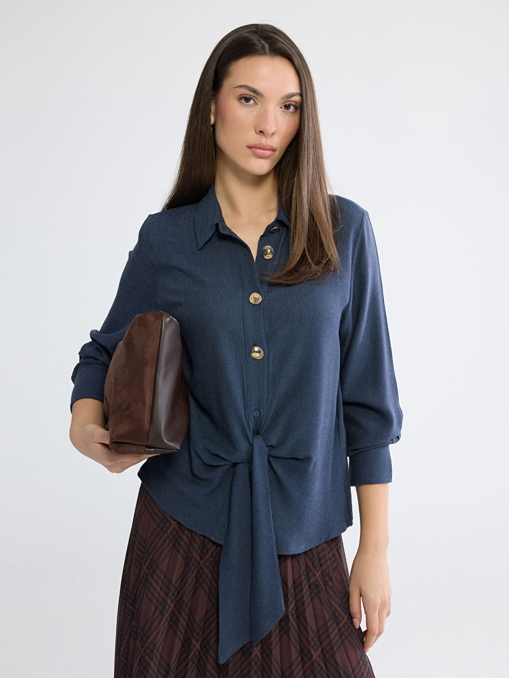Women's Tie-Front Shirt