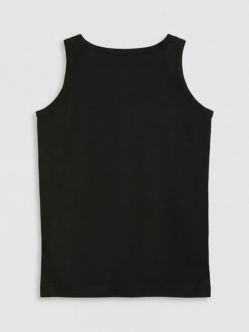 Siyah Bisiklet Yaka Erkek Çocuk Atlet 2'li-2