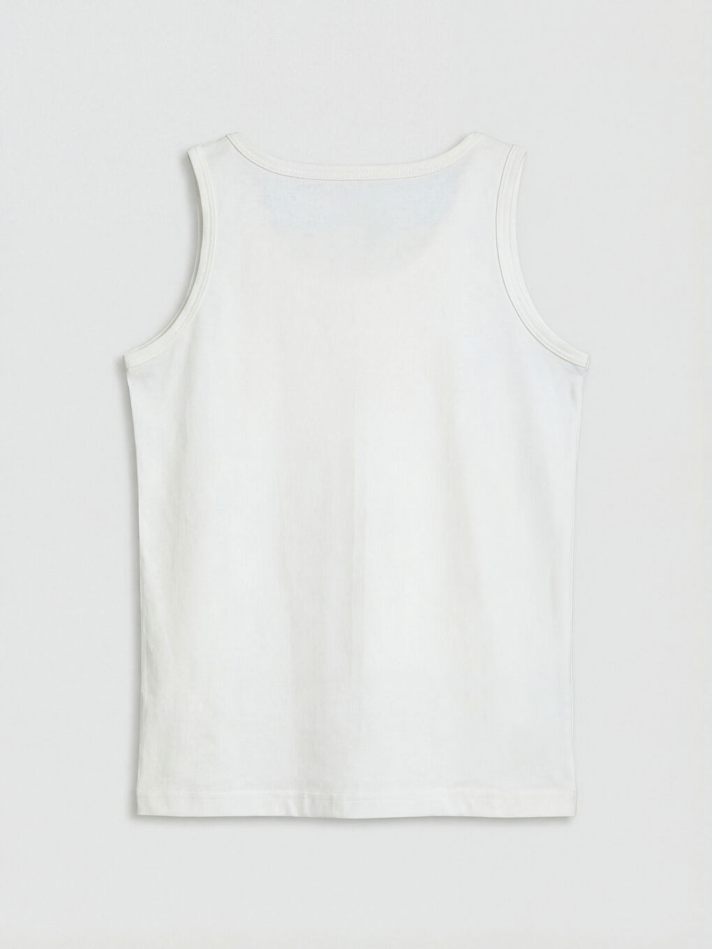 Ekru Bisiklet Yaka Erkek Çocuk Atlet 2'li-3