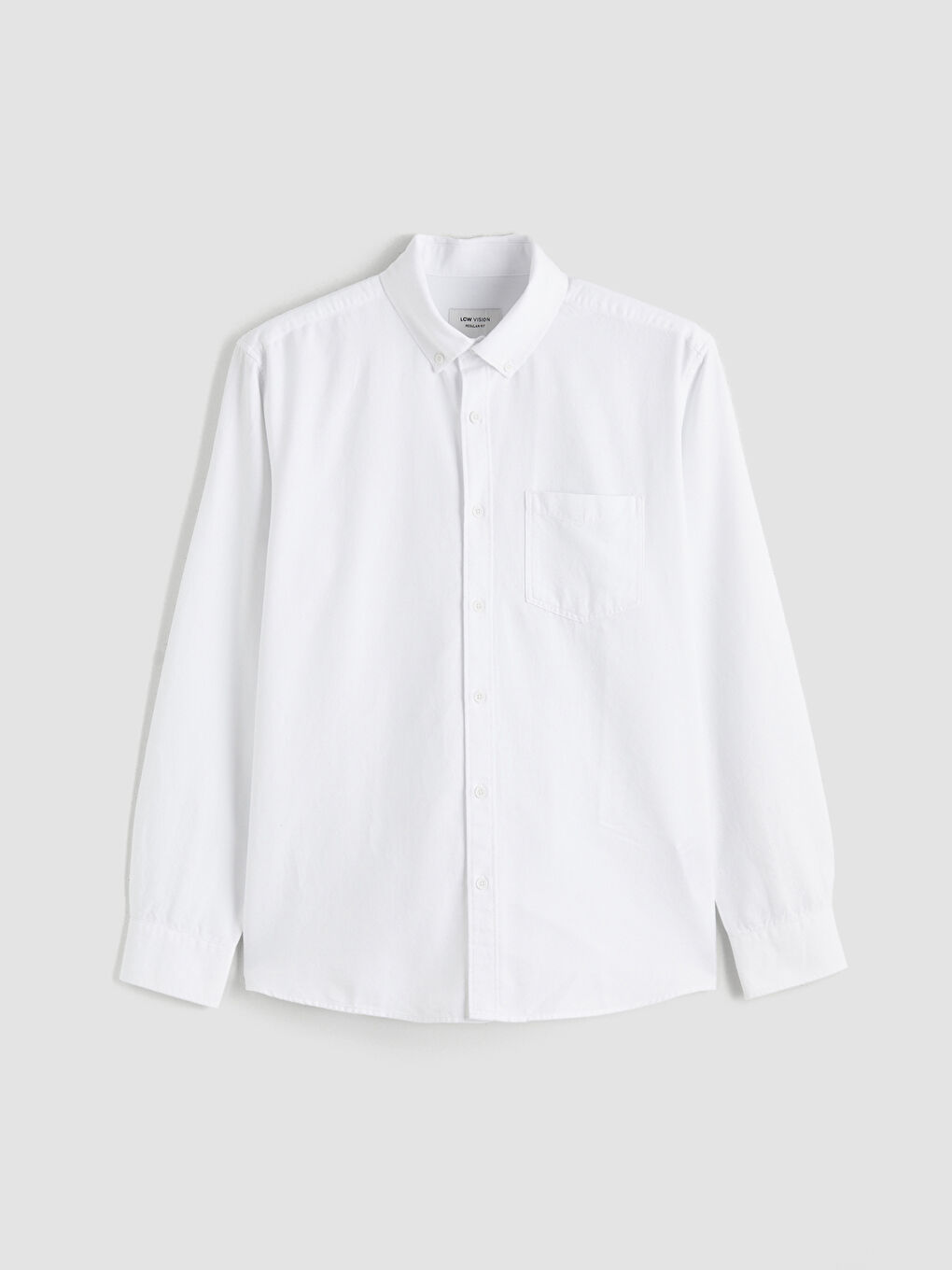 Beyaz Regular Fit Oxford Erkek Gömlek-4