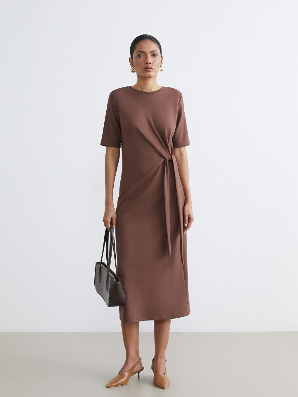Tie-Neck Dress