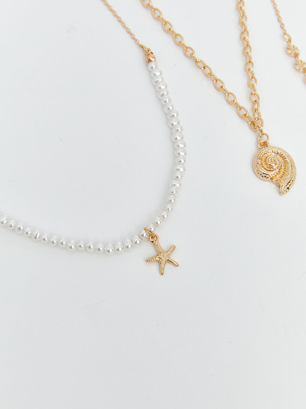 Sarı Kadın Kolye Seti 3'lü-2