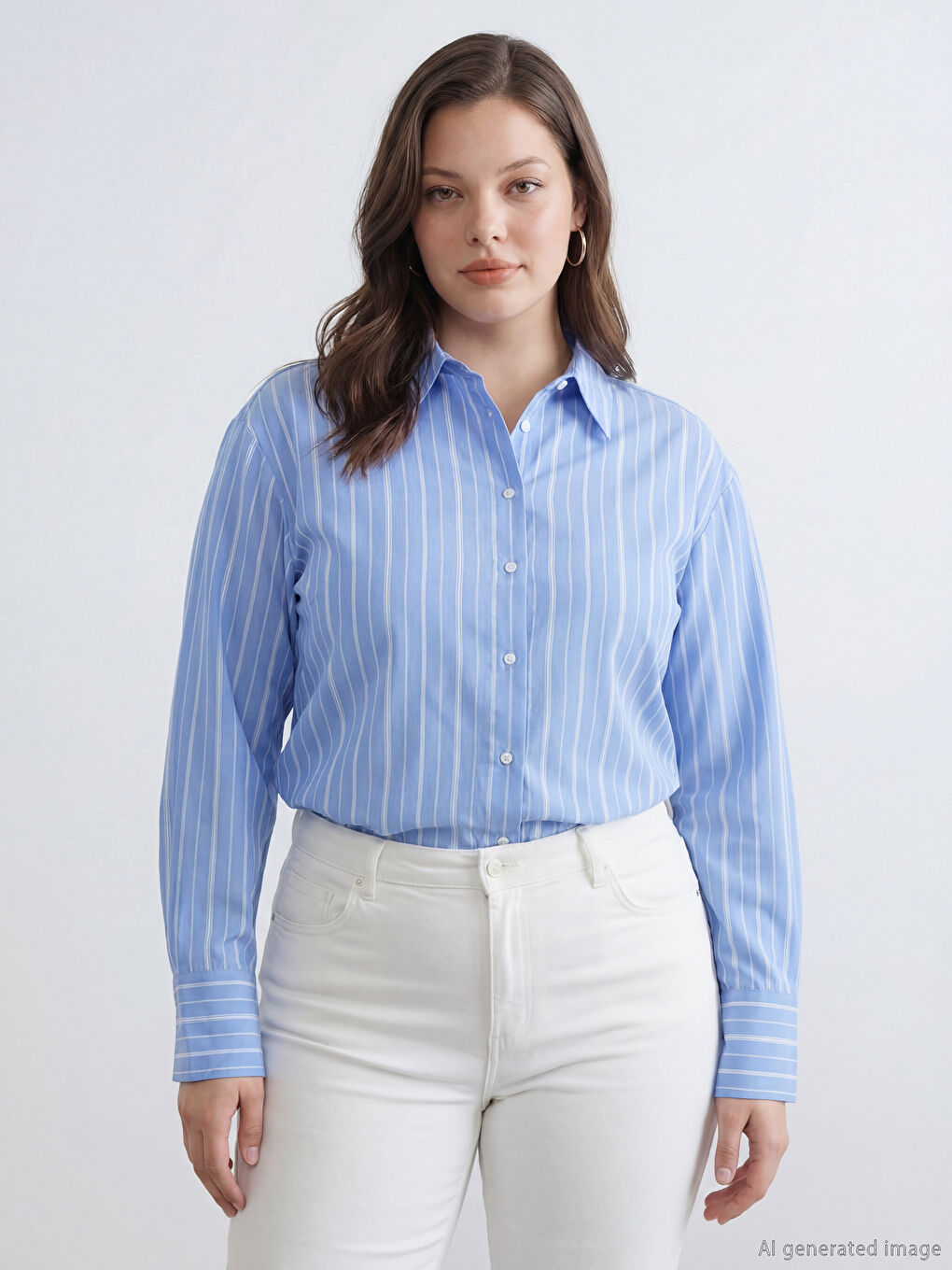 Cămașă pentru femei cu dungi-3