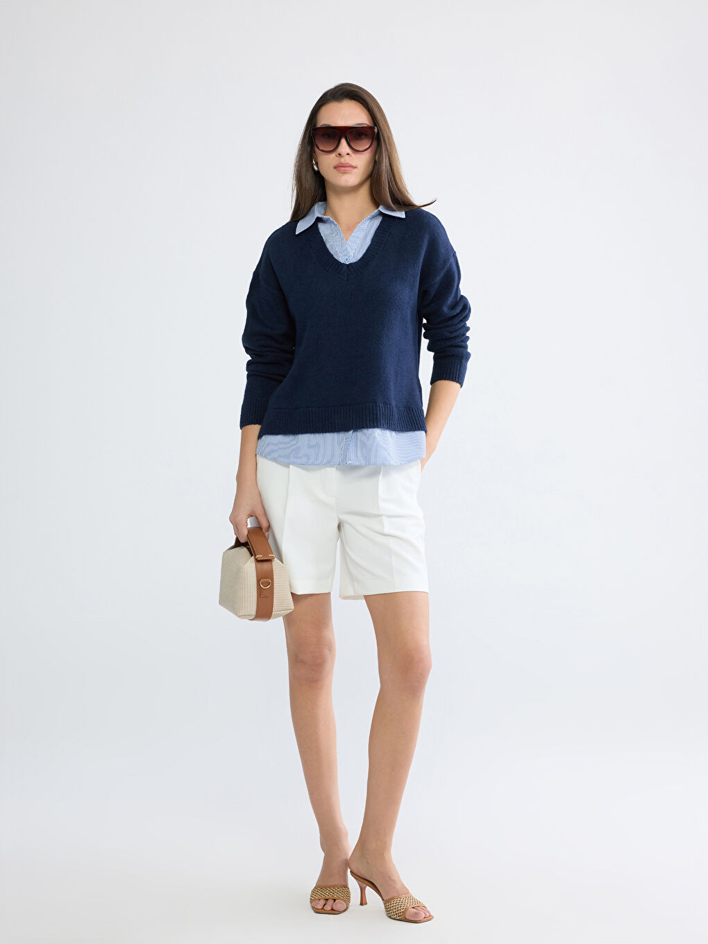 Әйелдер көк Жемпір-1