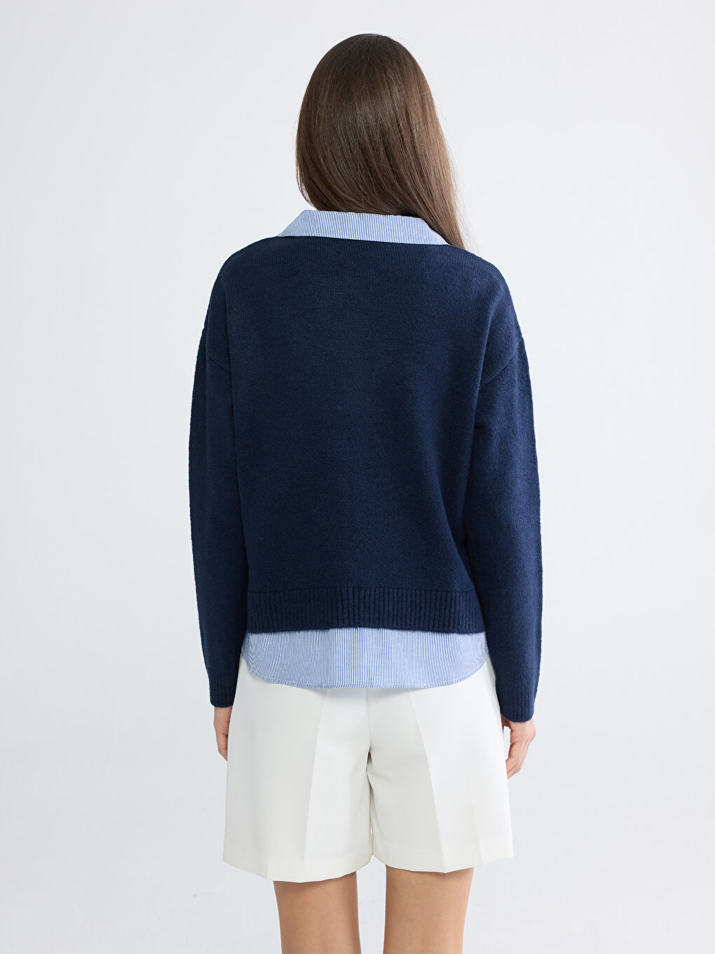 Әйелдер көк Жемпір-3