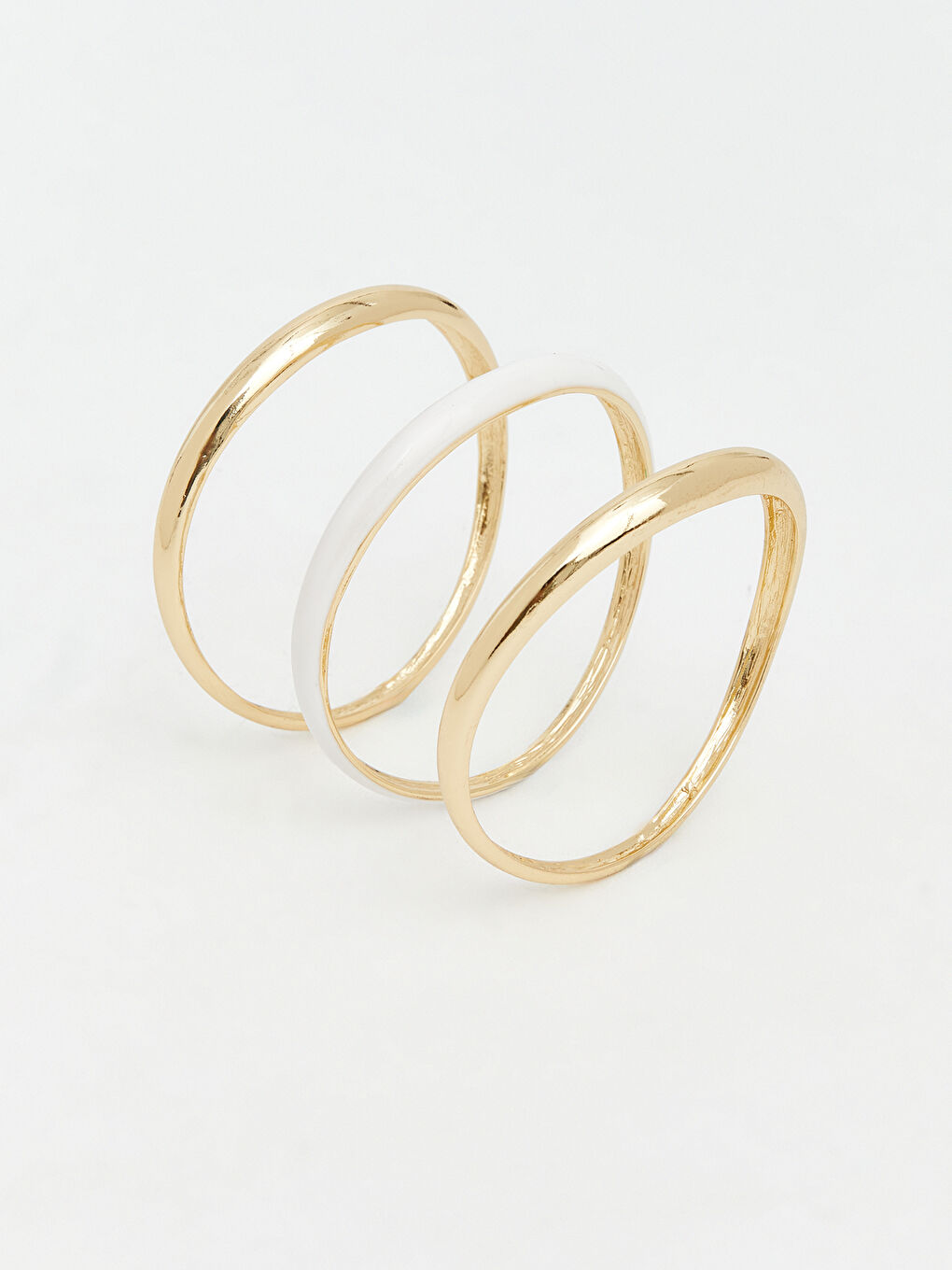 Sarı Kadın Halka Bileklik Seti 3'lü