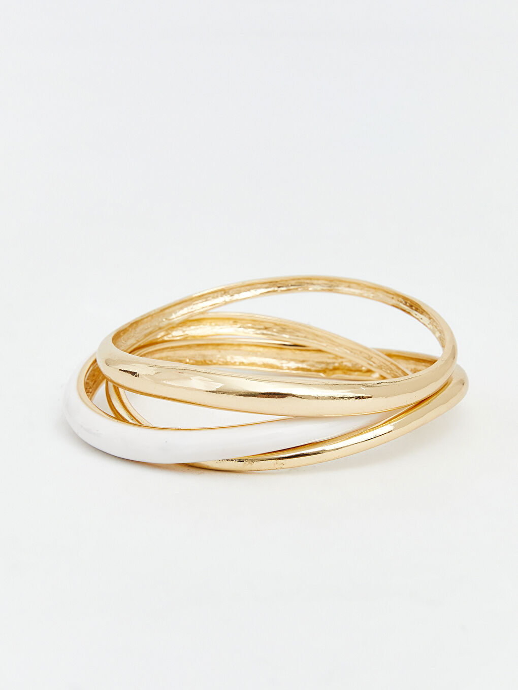 Sarı Kadın Halka Bileklik Seti 3'lü-1