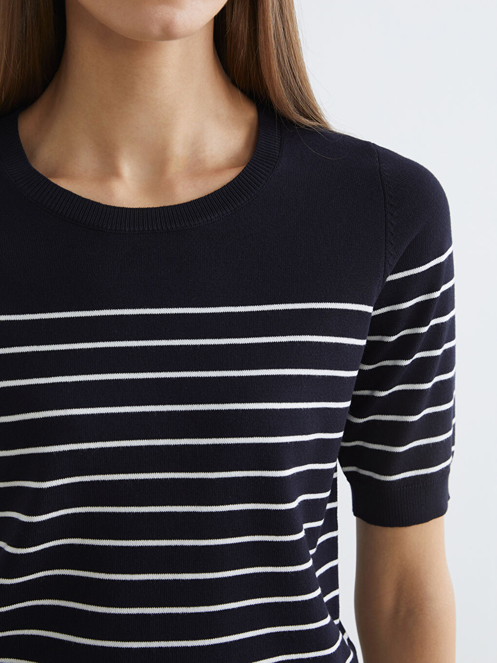 Женщины Синий Свитер-2