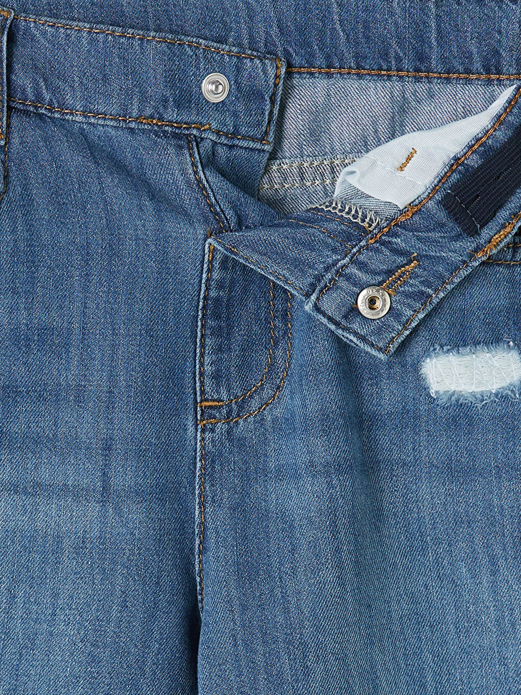 İndigo Erkek Çocuk Jean Şort-3
