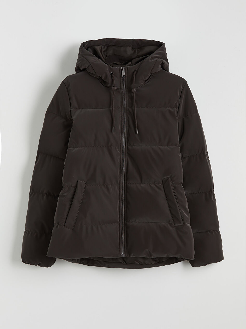 Manteau bouffant BRUN Femme-5