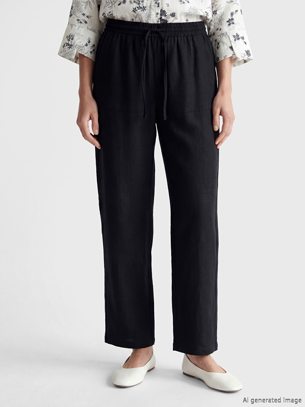 Woman Black Trousers-1