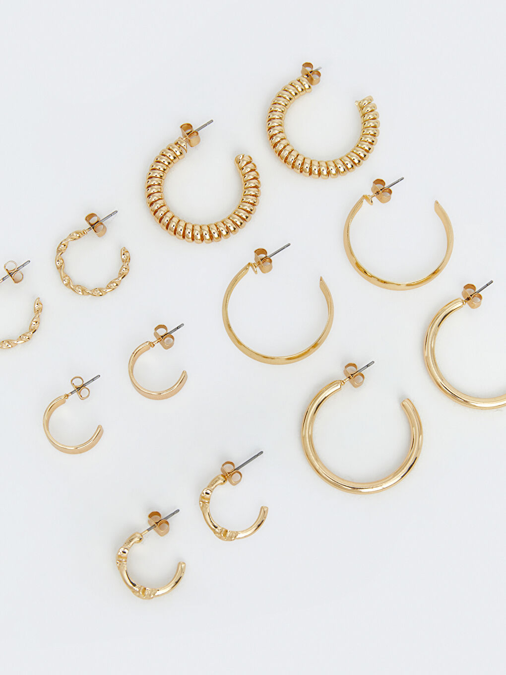 Sarı Kadın Küpe Seti 6'lı-5