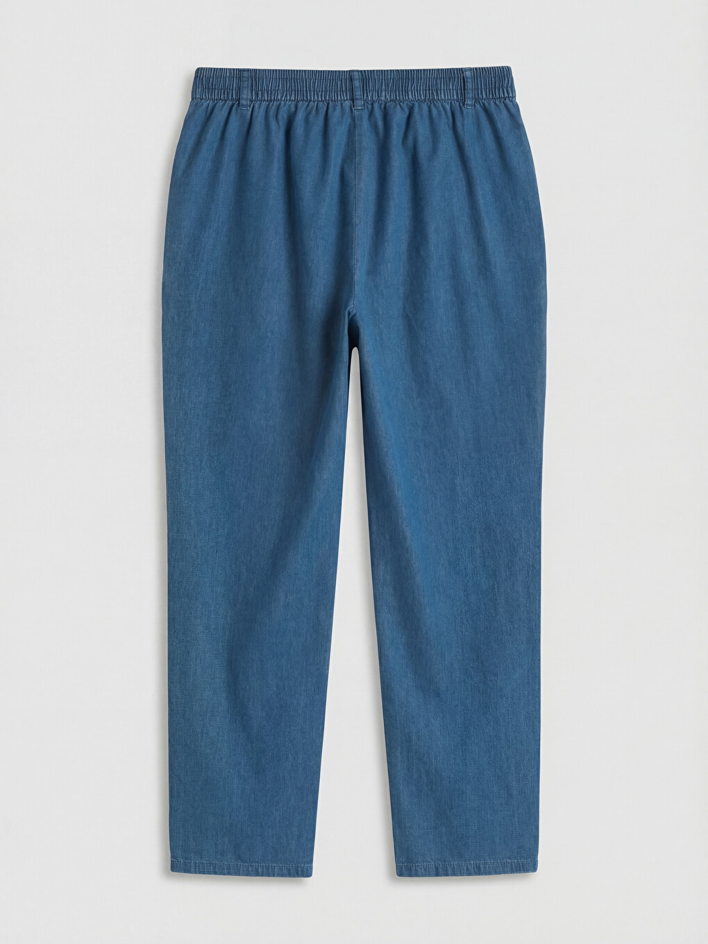 Beli Lastikli Kadın Jean Pantolon-5