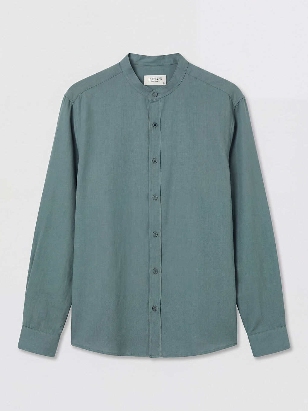 Yeşil Regular Fit Hakim Yaka Erkek Gömlek