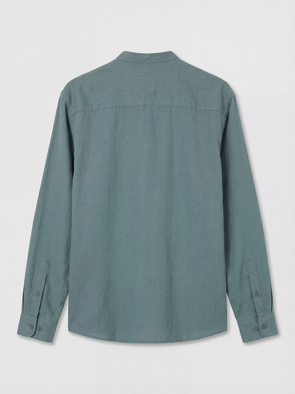 Yeşil Regular Fit Hakim Yaka Erkek Gömlek-1