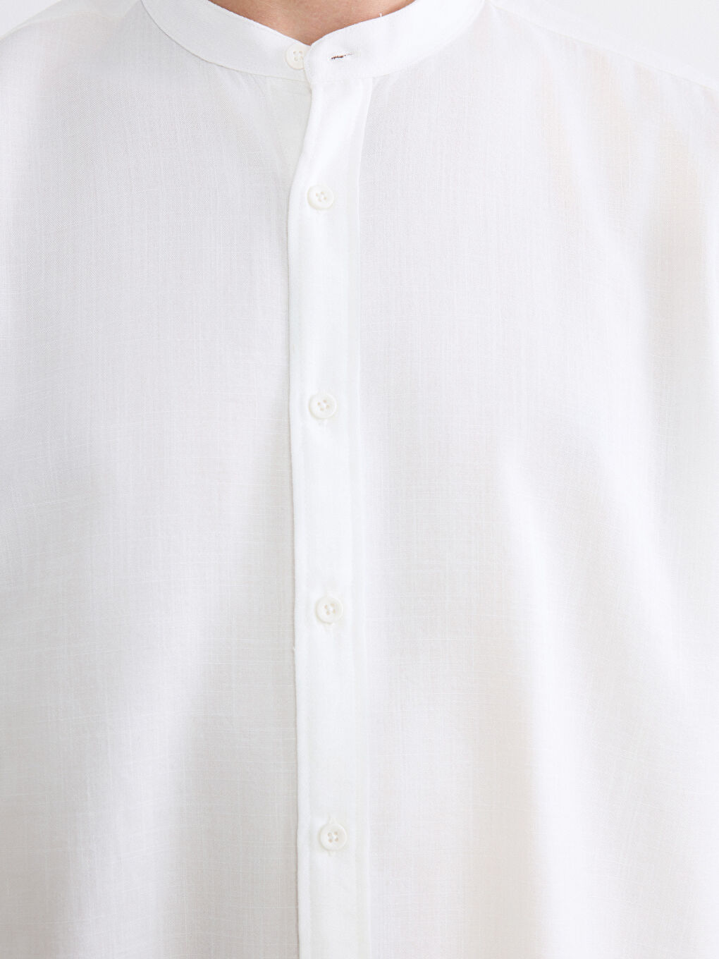 Ekru Regular Fit Hakim Yaka Erkek Gömlek-2