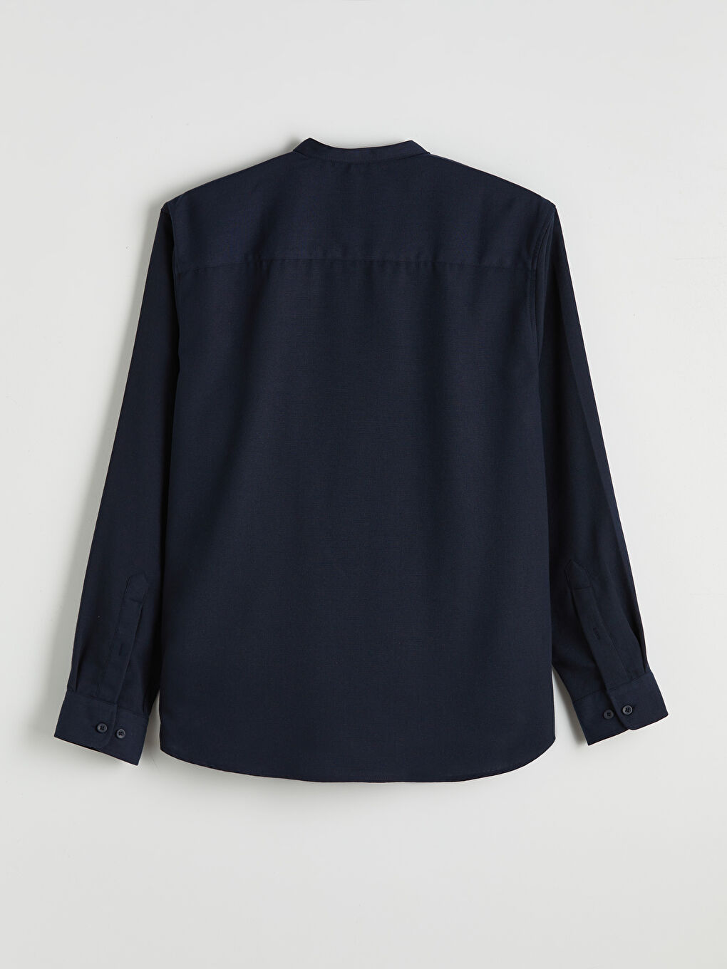 Lacivert Regular Fit Hakim Yaka Erkek Gömlek-1