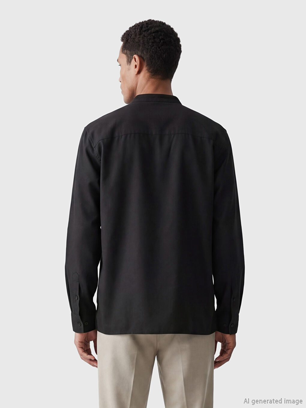 Kahverengi Regular Fit Hakim Yaka Erkek Gömlek-2