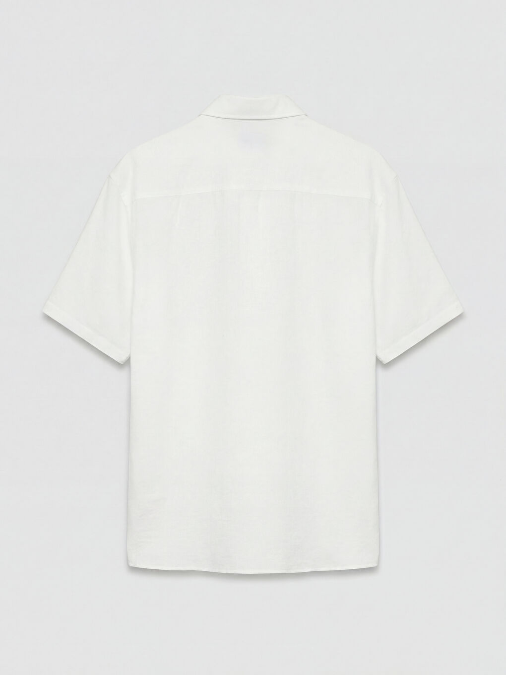 Ekru Regular Fit Armürlü Erkek Gömlek-5