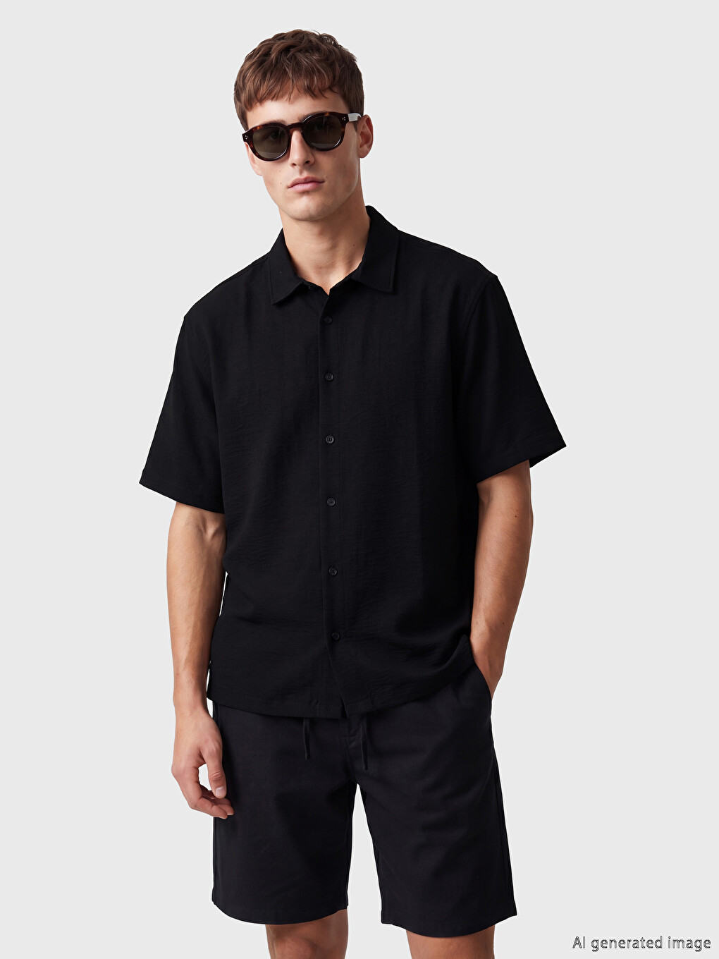 Regular Fit Dobby Men's Shirt