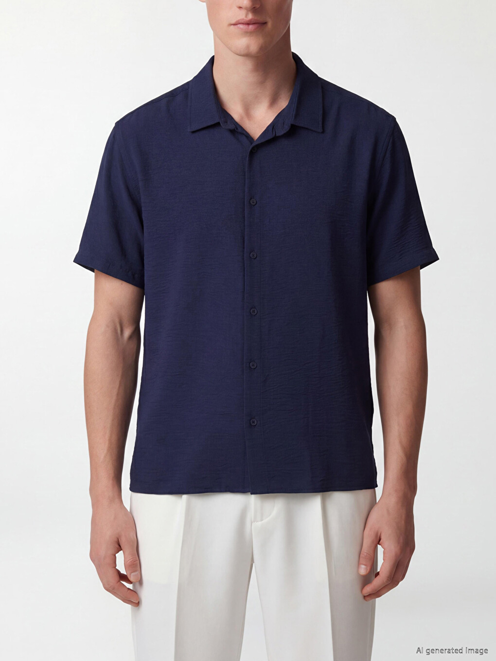 Regular Fit Dobby Men's Shirt-2