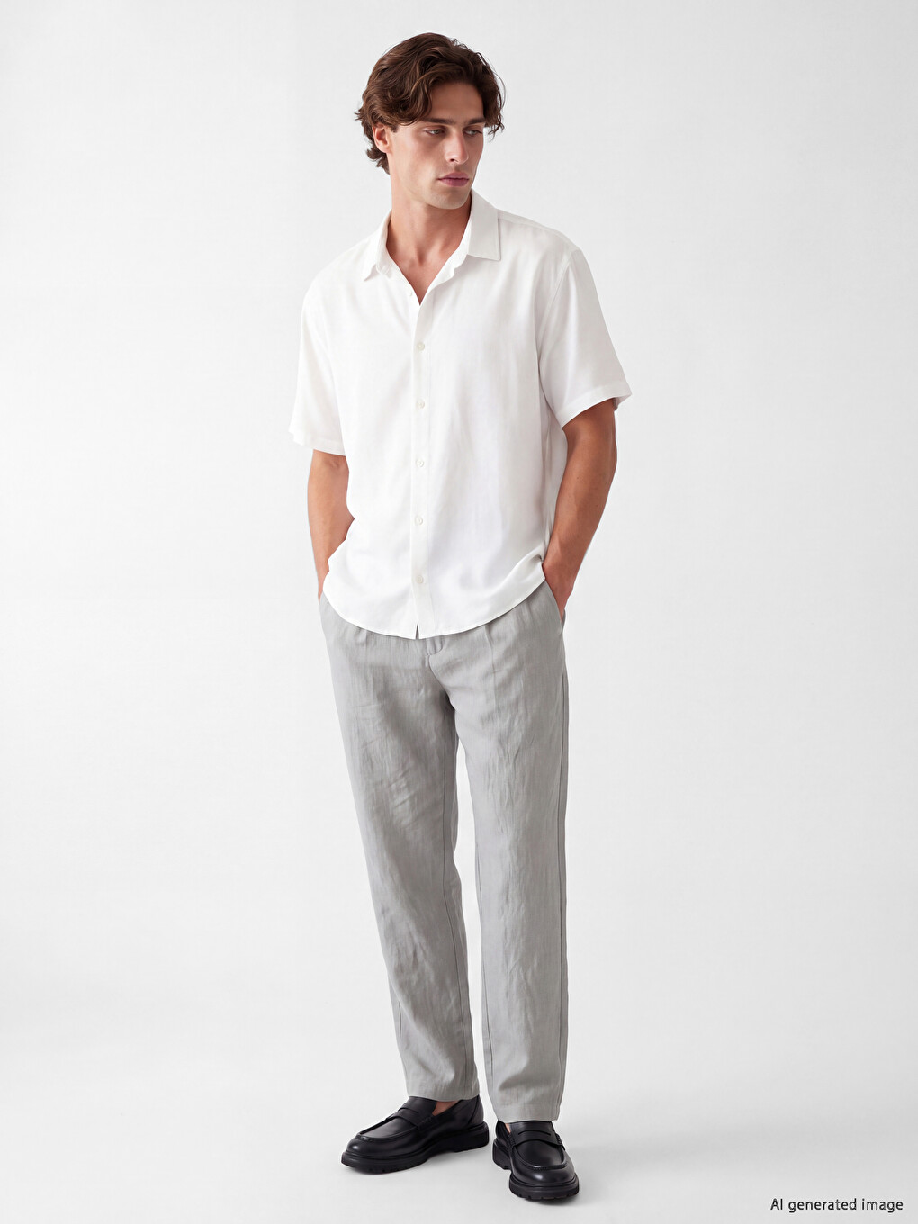 Regular Fit Dobby Men's Shirt-1