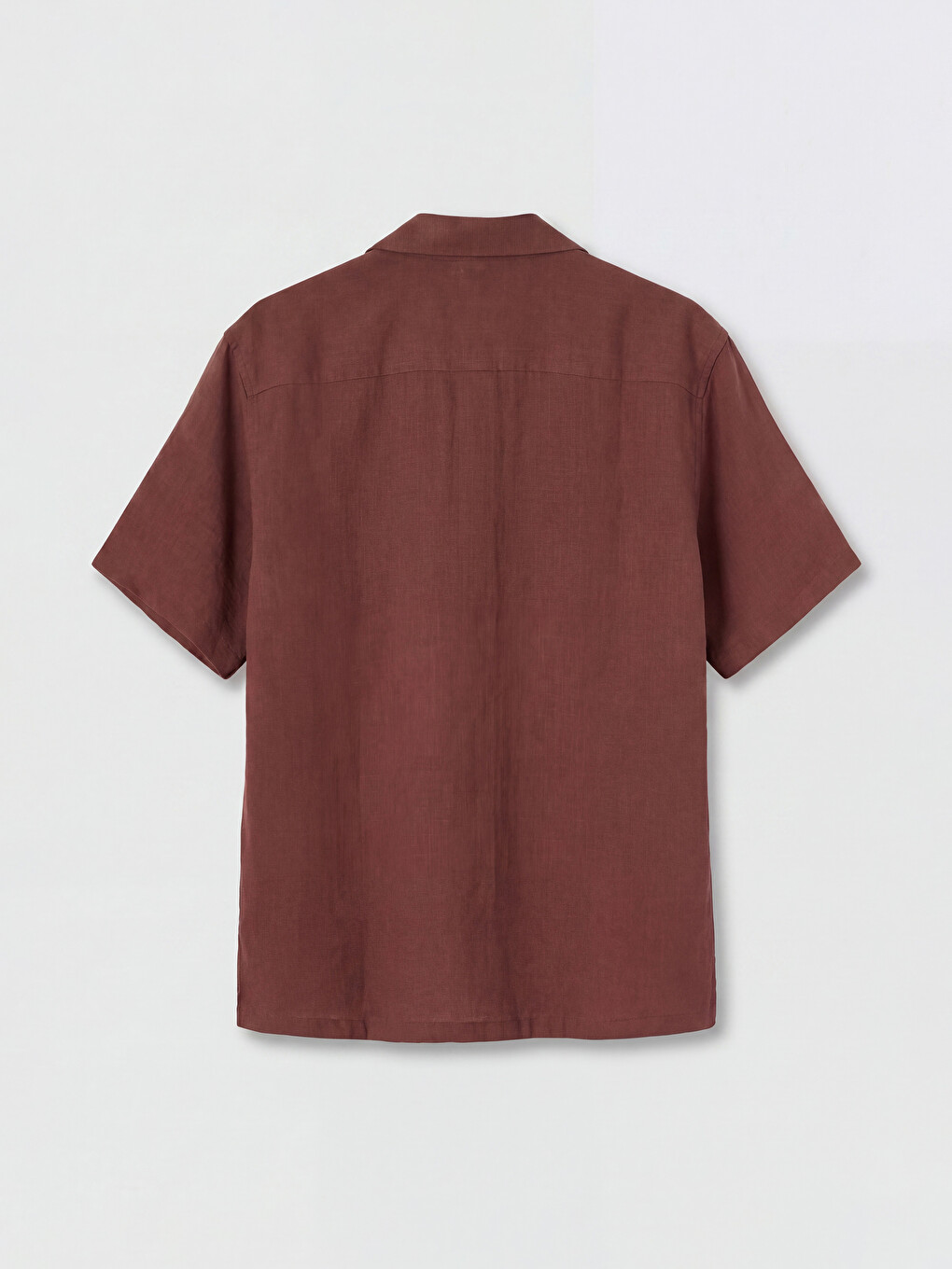 Turuncu Regular Fit Dokulu Erkek Gömlek-5
