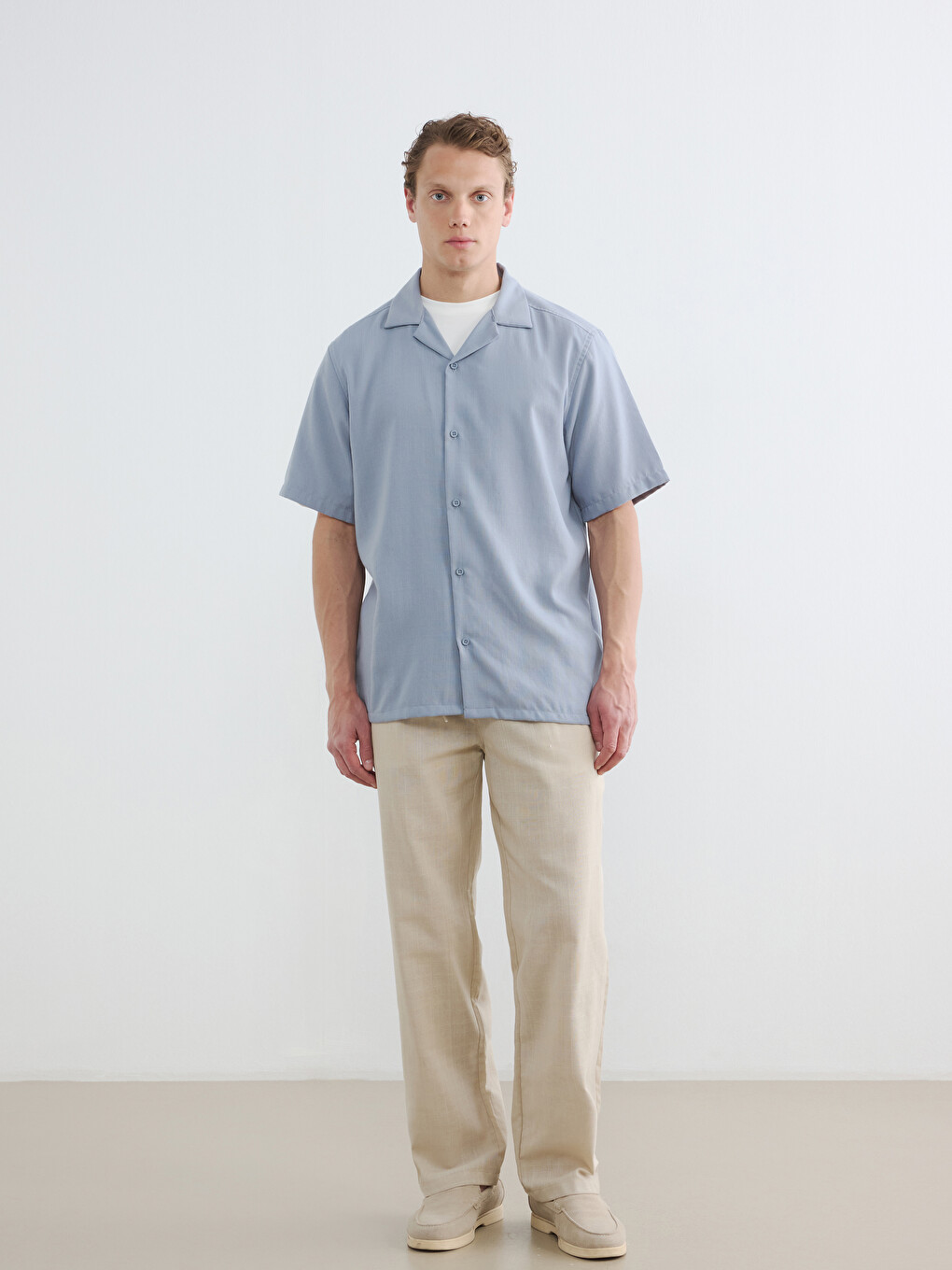 Regular Fit Textured Men's Shirt-2