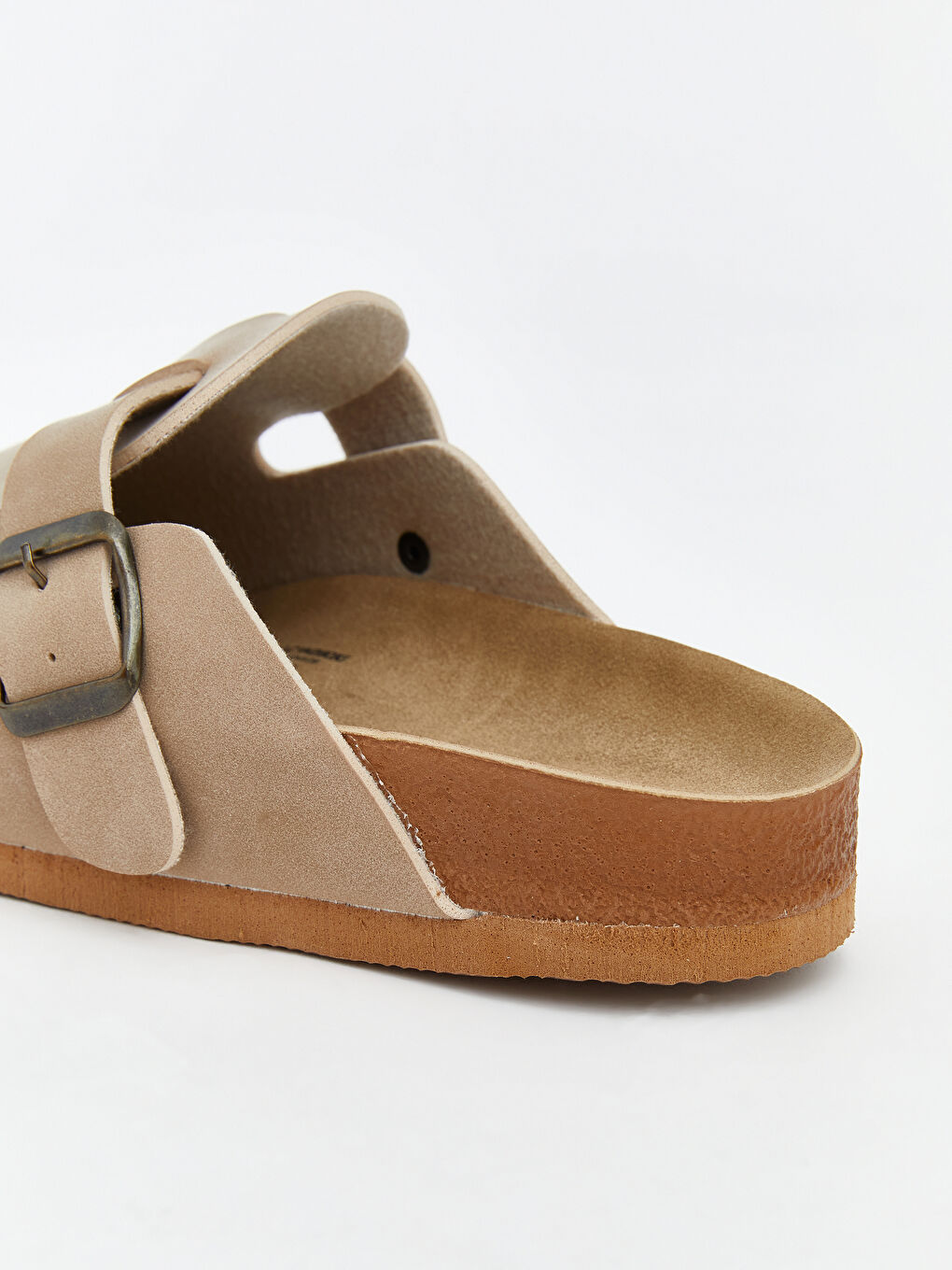 Bej Süet Görünümlü Kadın Terlik-4