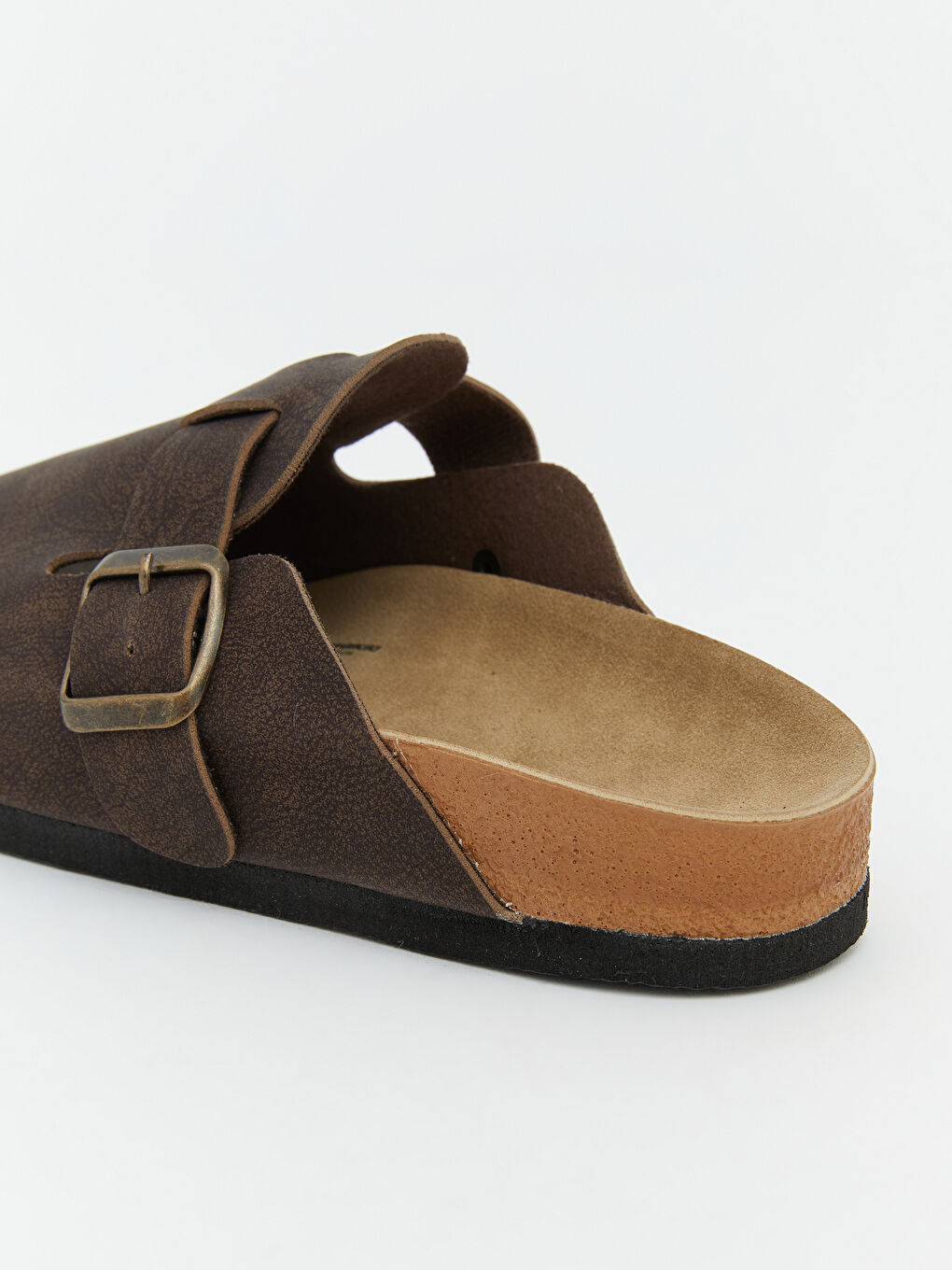 Kahverengi Süet Görünümlü Kadın Terlik-4