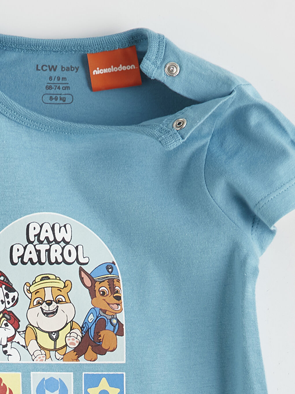 Mavi Paw Patrol Baskılı Erkek Bebek Tulum 2'li-2