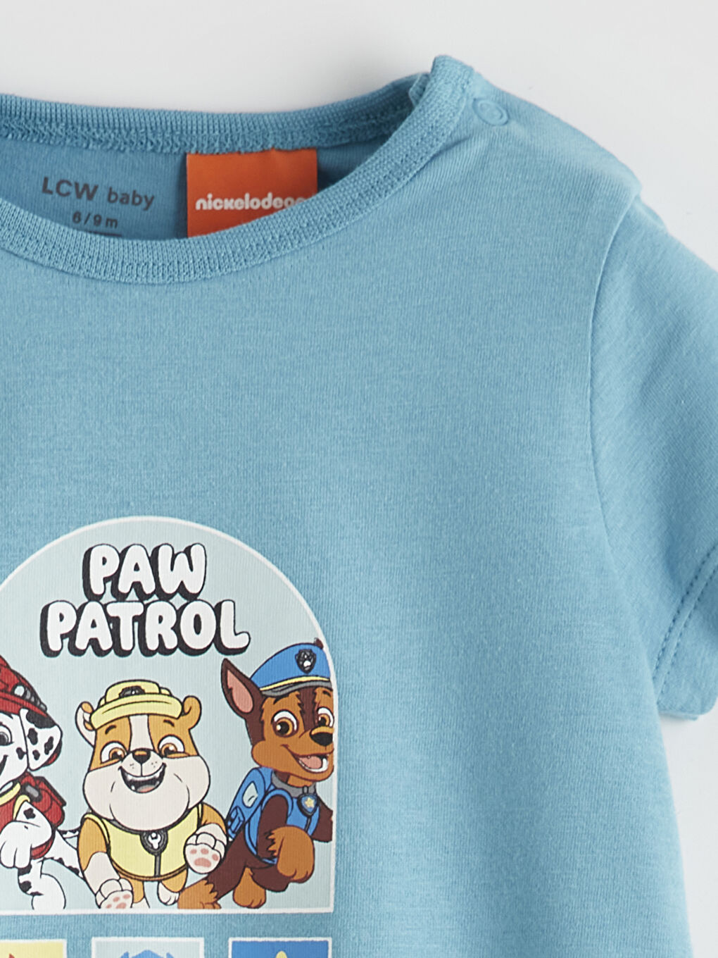 Mavi Paw Patrol Baskılı Erkek Bebek Tulum 2'li-3