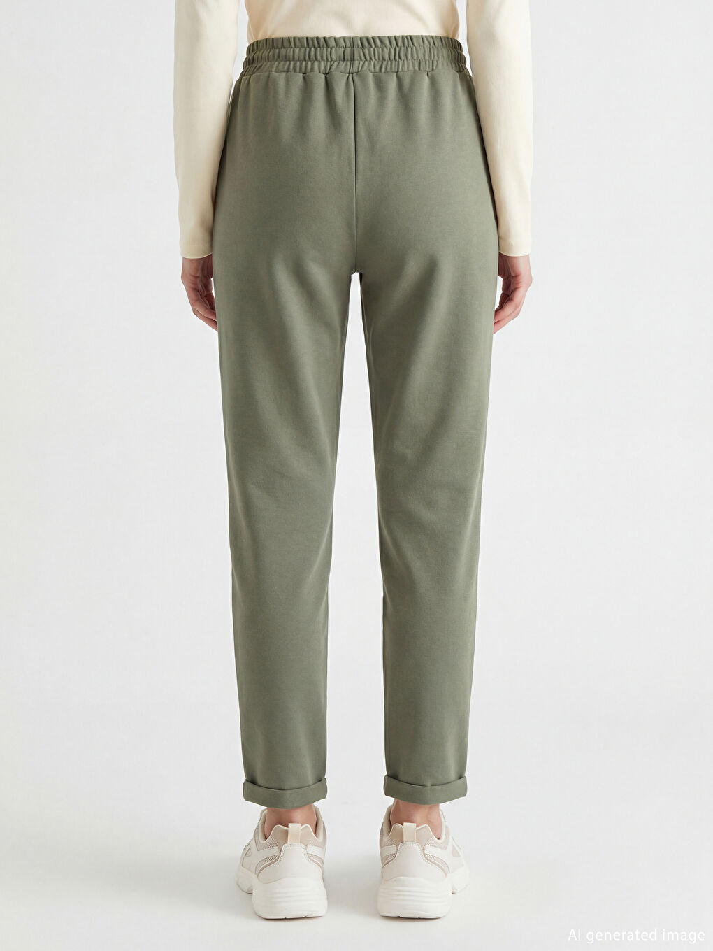 Women's Joggers with Elastic Waistband-3