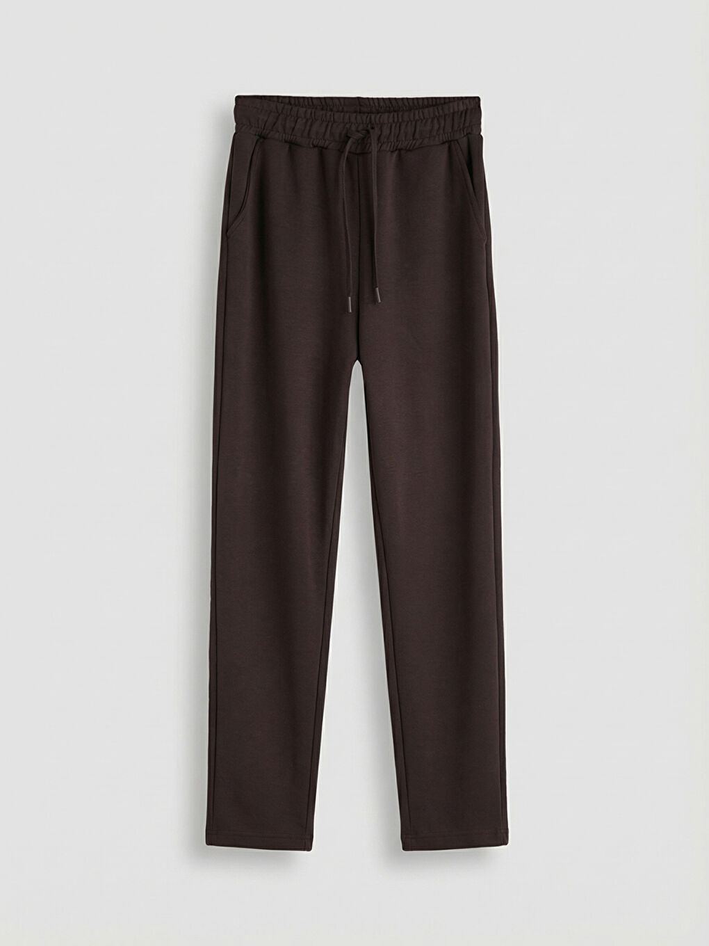 Kahverengi Beli Lastikli Kadın Eşofman Altı