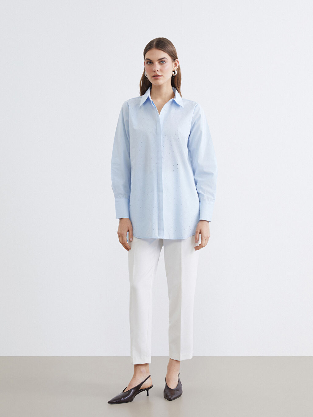 Tunique en chemise ornée pour Femmes-1