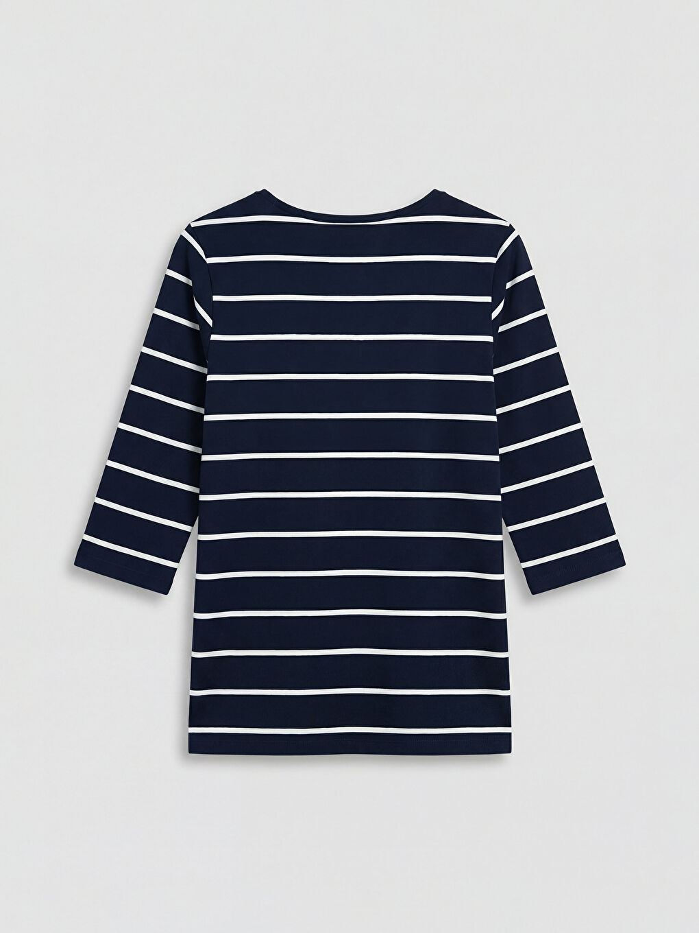 Bluză Vărgată cu Decolteu în V-5