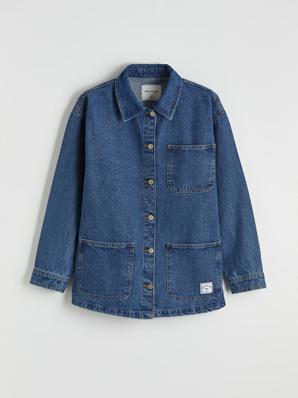 Woman INDIGO Denim Jacket-3