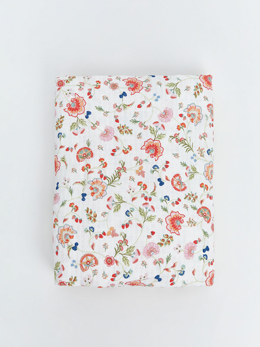 Karışık Çiçekli Pamuklu Çift Kişilik Pike Takımı-2