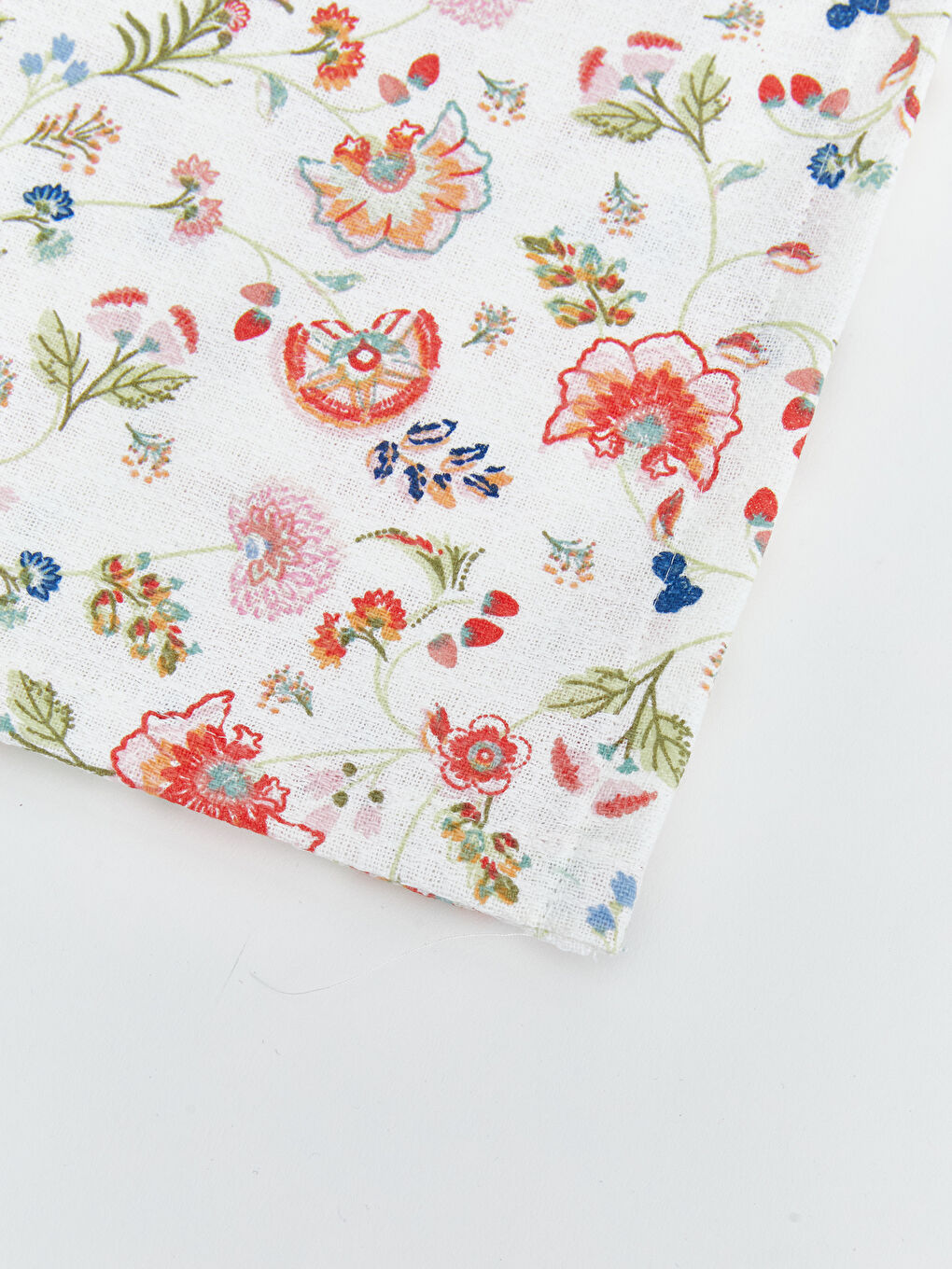 Karışık Çiçekli Pamuklu Çift Kişilik Pike Takımı-3