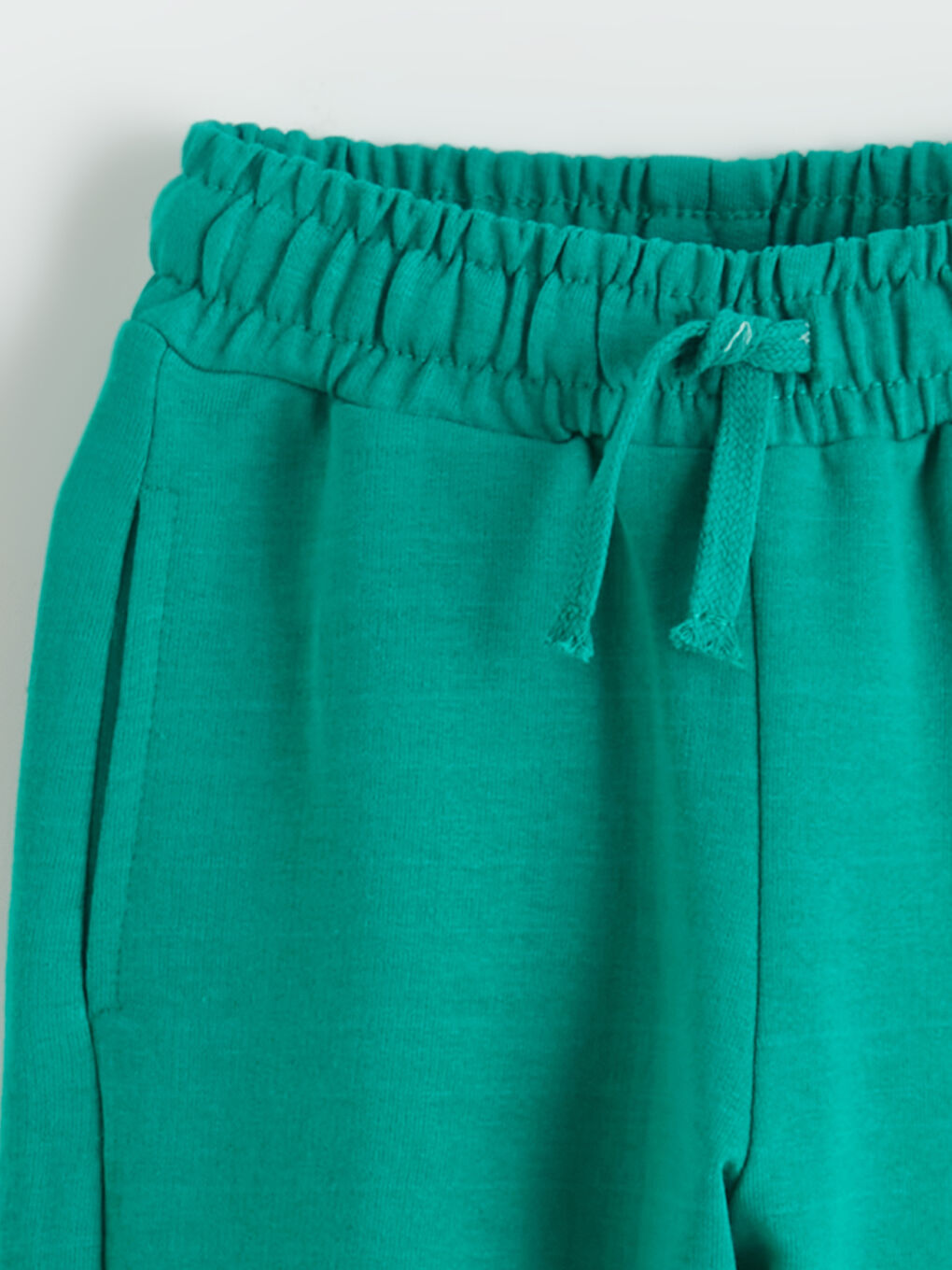 Yeşil Regular Fit Beli Lastikli Erkek Bebek Şort-1