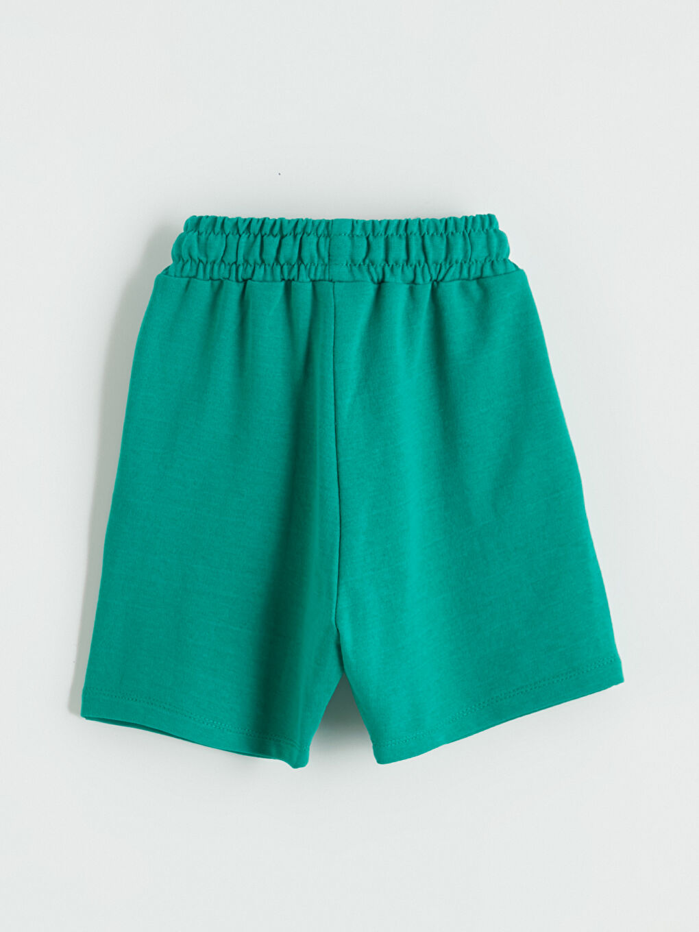 Yeşil Regular Fit Beli Lastikli Erkek Bebek Şort-2