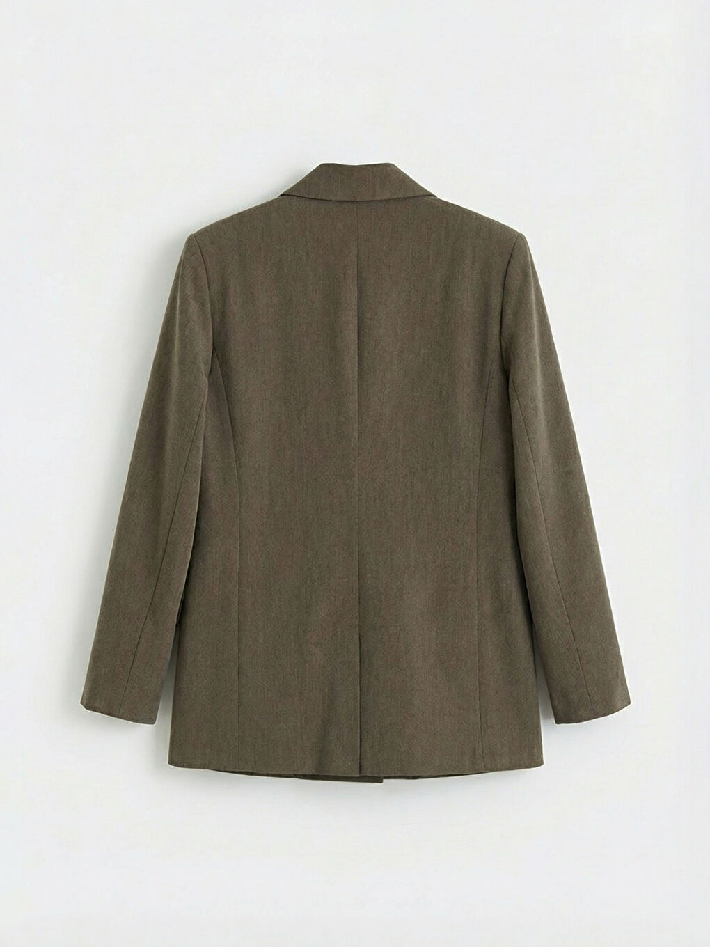 Kahverengi Kruvaze Yaka Kadın Blazer Ceket-1