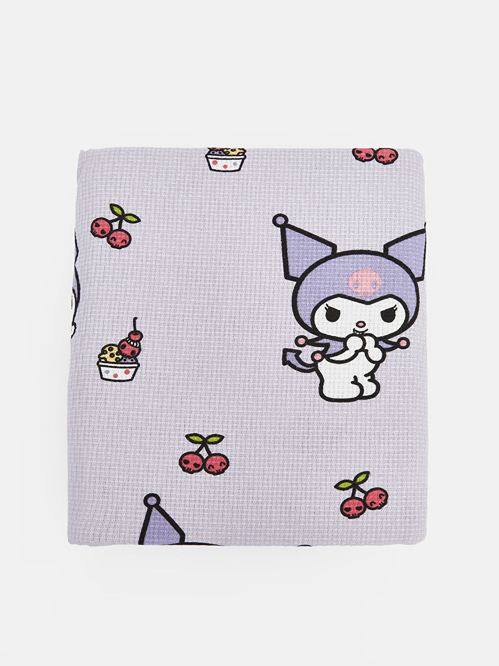 Karışık Kuromi Baskılı Tek Kişilik Kız Çocuk Pike Takımı-2