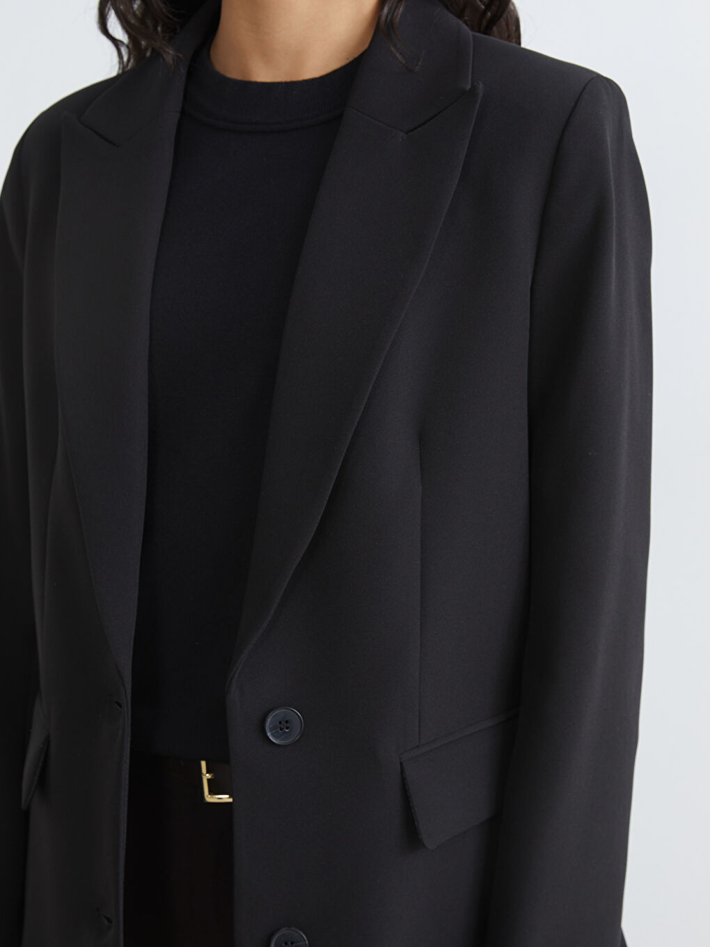 Siyah Kadın Blazer Ceket-2